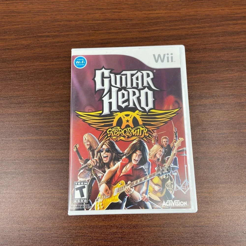 Guitar Hero Aerosmith (Nintendo Wii, 2008) Rhythm Game Activision - CIB